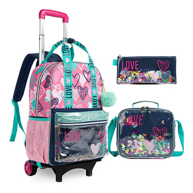 Ensemble de sacs trolley 3 en 1 pour filles