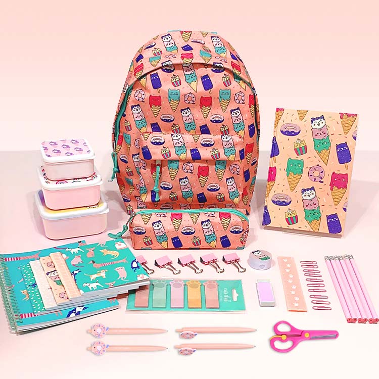 Ensemble de papeterie de fournitures scolaires pour enfants