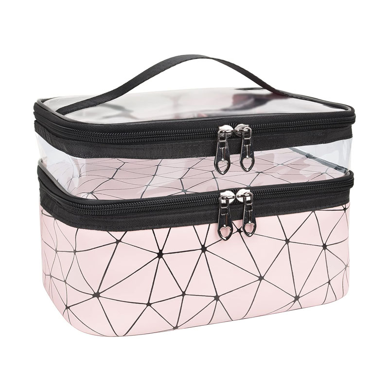 Sac cosmétique double couche