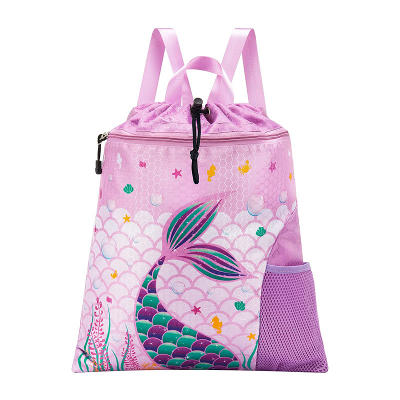 Sac à cordon de gymnastique sirène de vente chaude